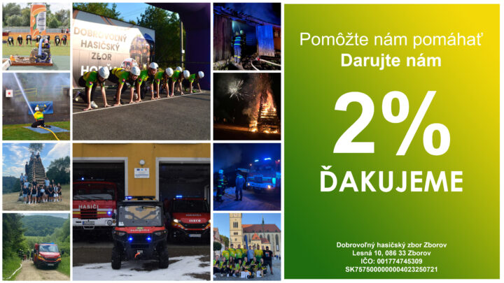 Darujte nám vaše 2 % z dane