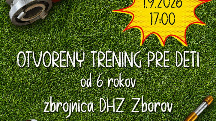 Otvorený tréning pre deti od 6 rokov